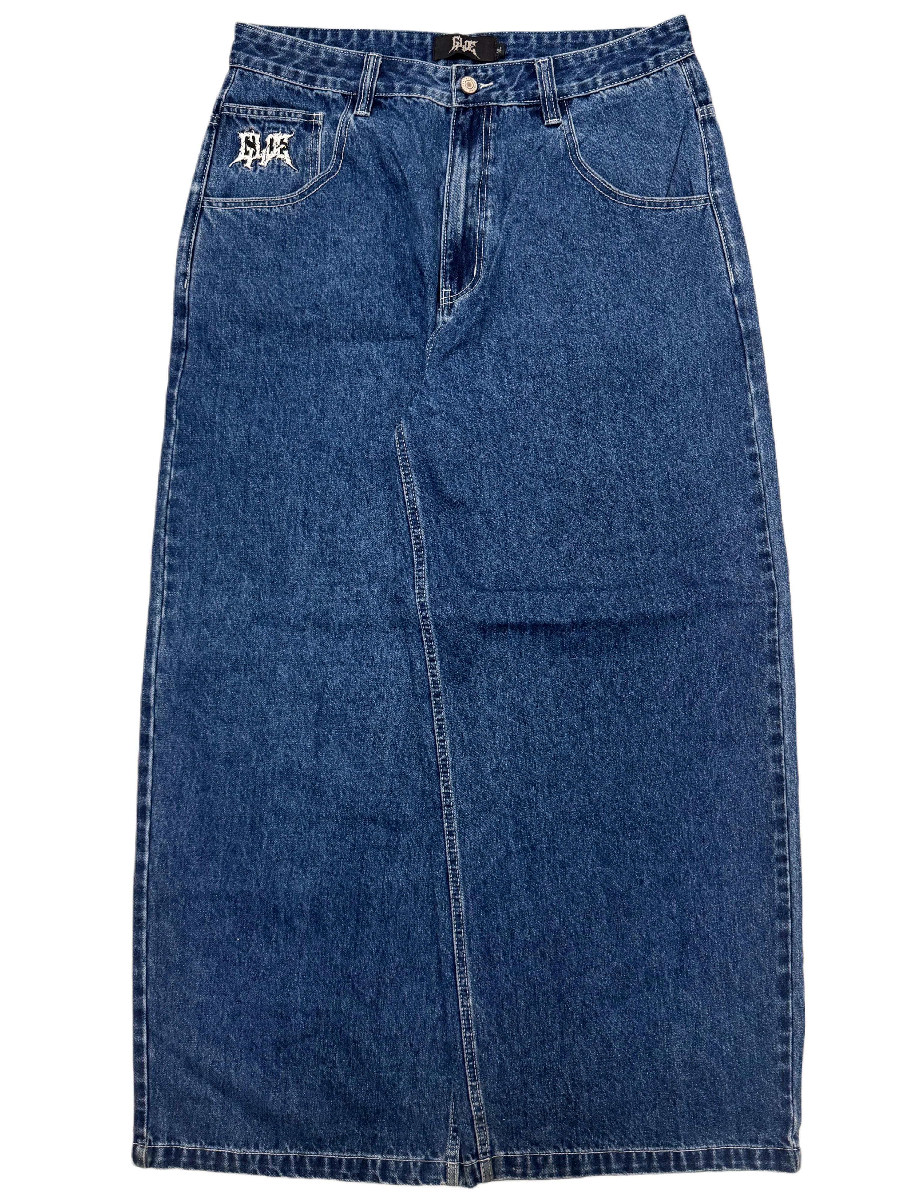 Blue Wide Leg GLOE Tank Jeans - Image 2